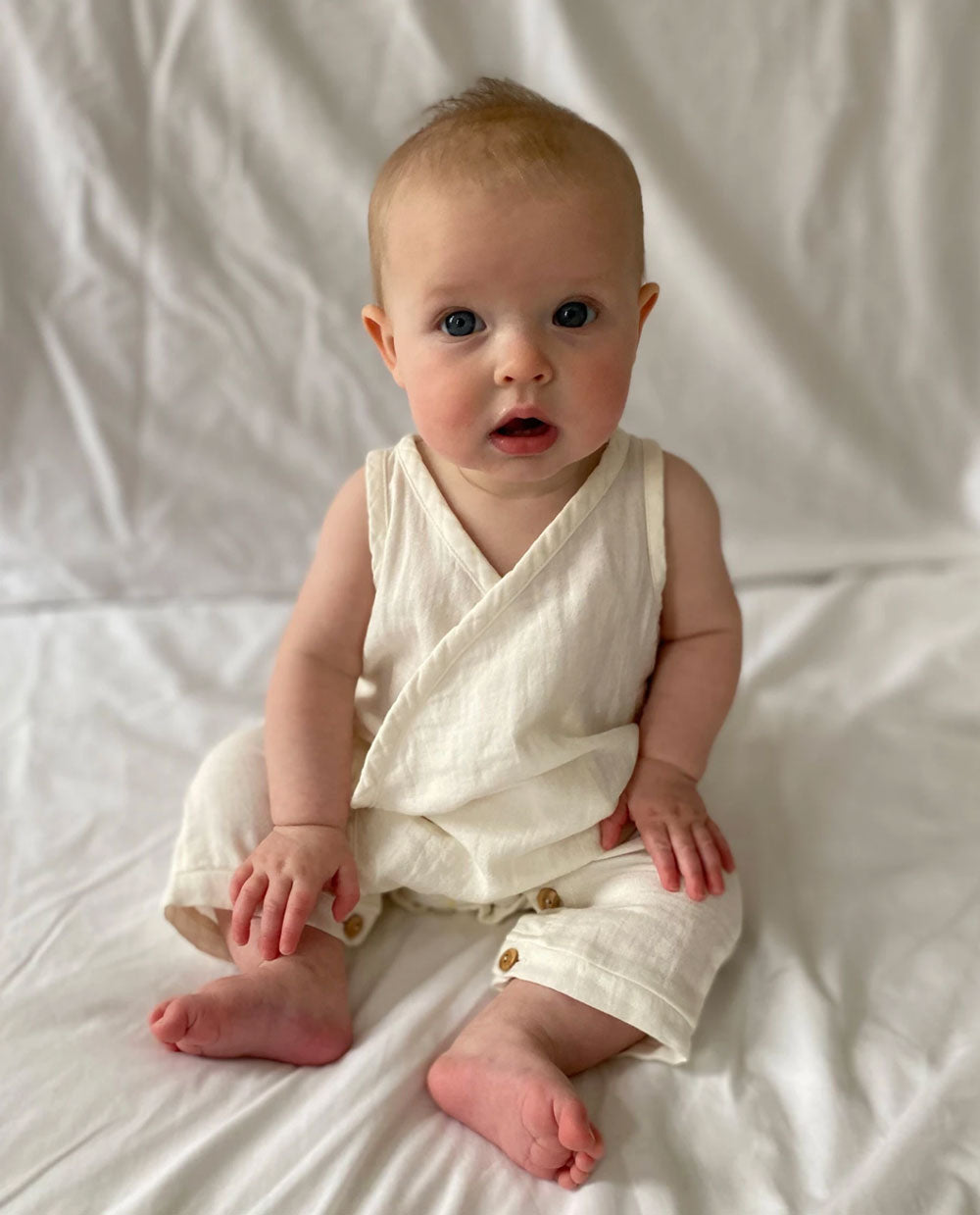 Organic cotton romper sales baby