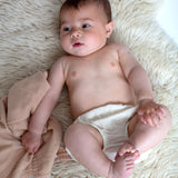 Gabriel Organic Cotton Baby Knickers In Ecru