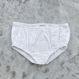 Gabriel Organic Cotton Baby Knickers In Off White