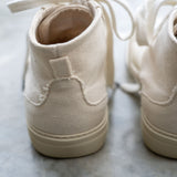 Garda High Top Trainer in Off White