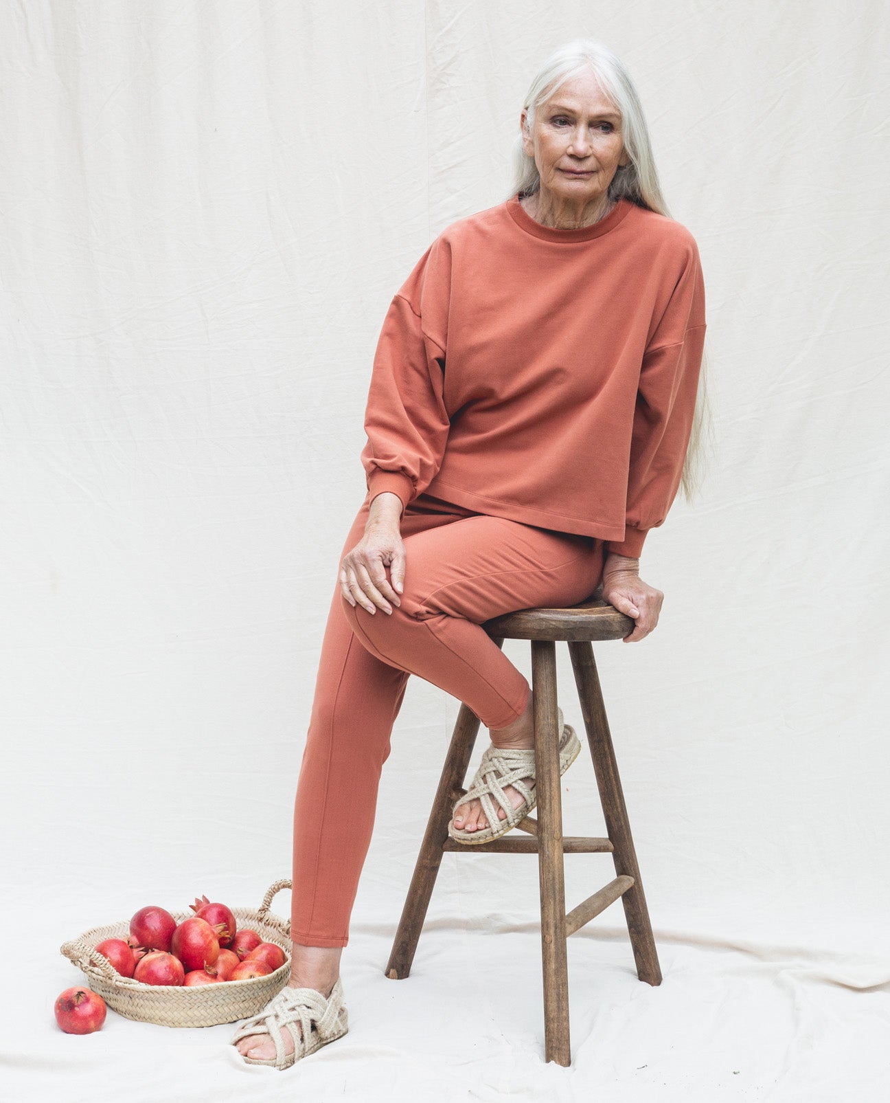 Serenity Organic Cotton Jumper In Clay