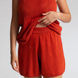 Gertie Organic Cotton Shorts in Clay