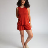 Gertie Organic Cotton Shorts in Clay