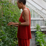 Gertie Organic Cotton Shorts in Clay