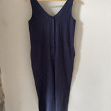 Gianna Linen Jumpsuit in Midnight XS Preloved