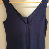 Gianna Linen Jumpsuit in Midnight XS Preloved