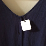 Gianna Linen Jumpsuit in Midnight XS Preloved