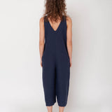 Gianna Linen Jumpsuit in Midnight XS Preloved