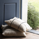 Caxias-Casa Grid Cushion in Beige / Cream
