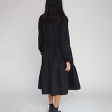 Gwen Organic Cotton & Tencel Dress In Black