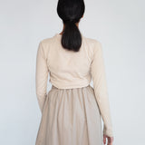 Halle Organic Cotton & Tencel Skirt In Taupe