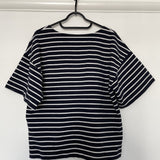 Harriet Organic Cotton Top In Navy And White XS Preloved
