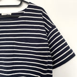Harriet Organic Cotton Top In Navy And White XS Preloved