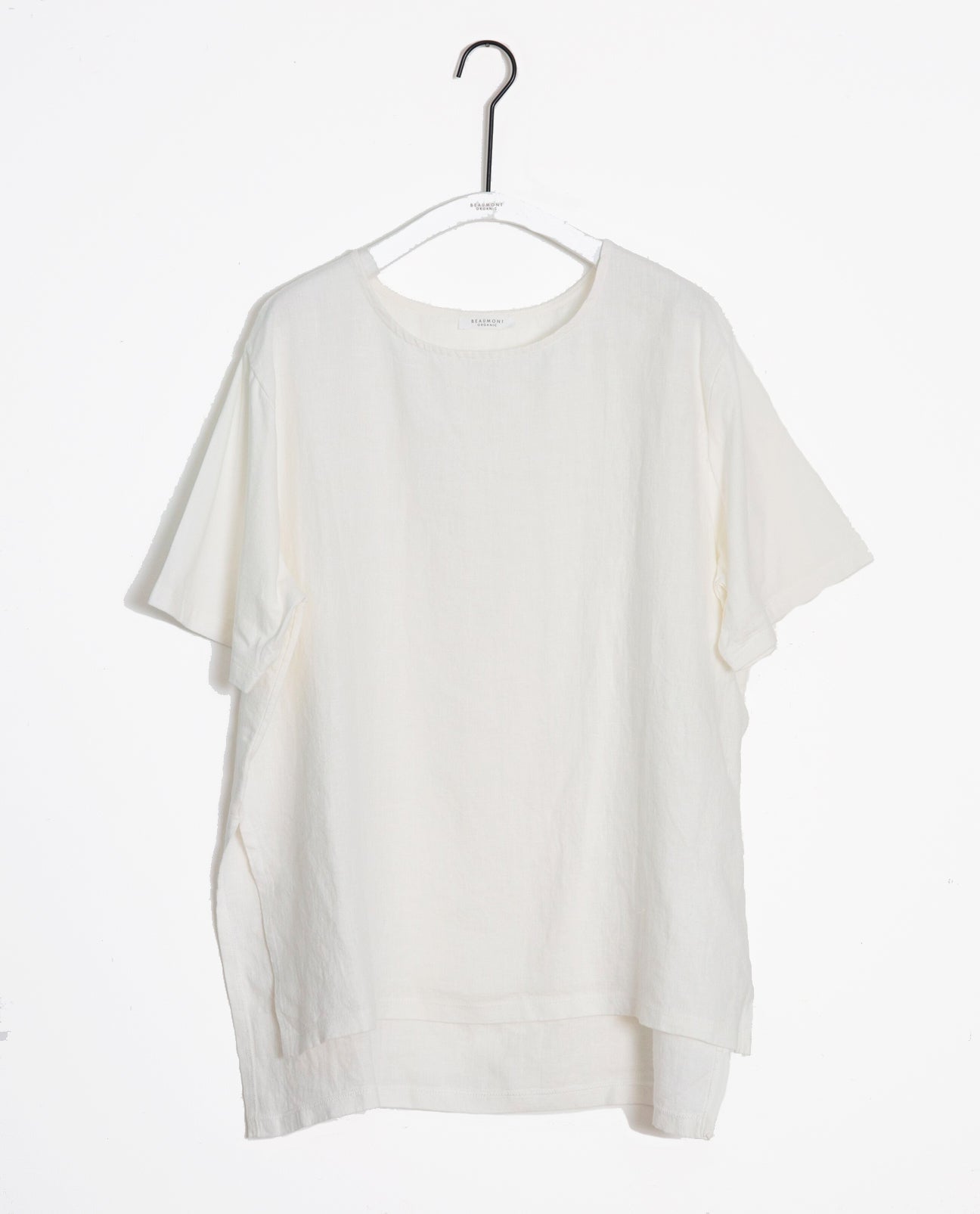 Hayley-May Organic Cotton & Linen Tunic In Off White