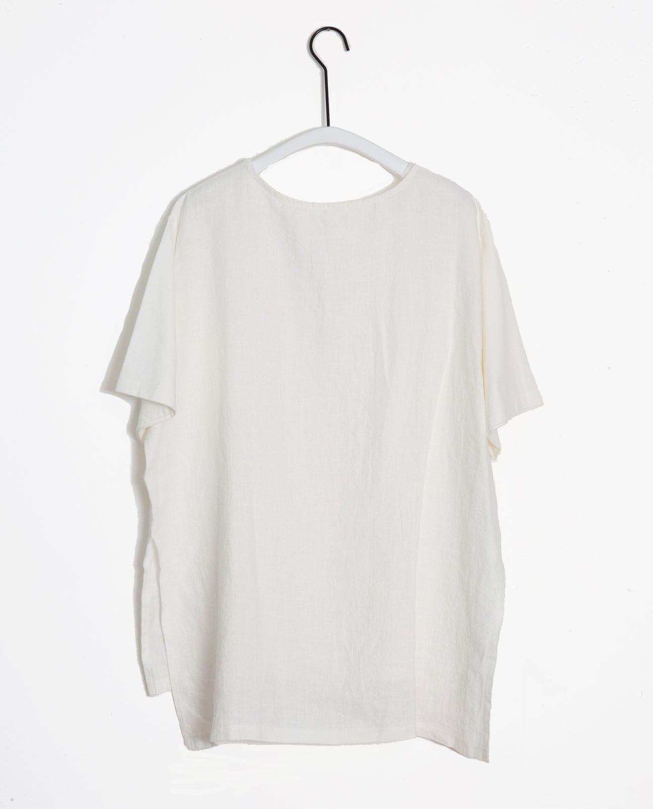 Hayley-May Organic Cotton & Linen Tunic In Off White