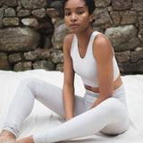 Lisa-Jane Organic Cotton Leggings In Grey