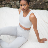 Lisa-Jane Organic Cotton Leggings In Grey