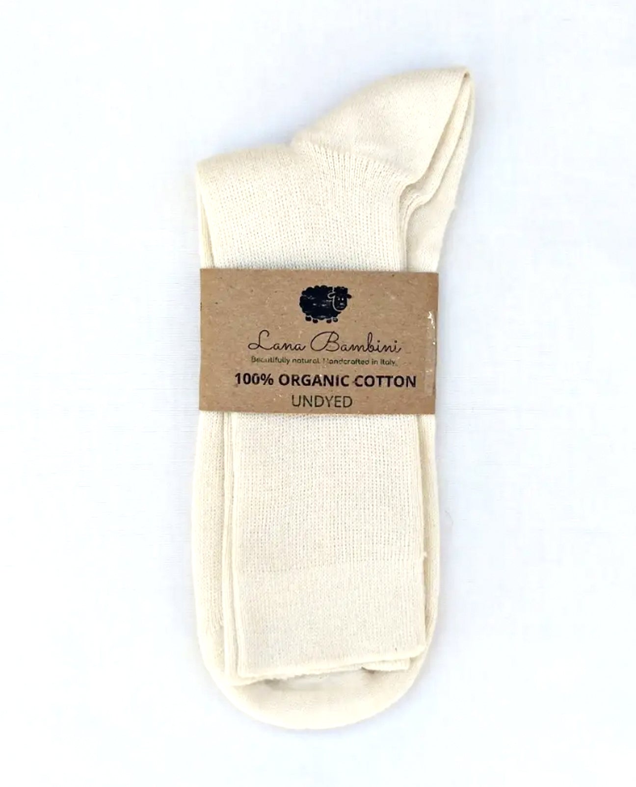 Laura Undyed Organic Cotton Socks in Ecru
