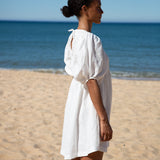Layrah-May Linen Dress In White