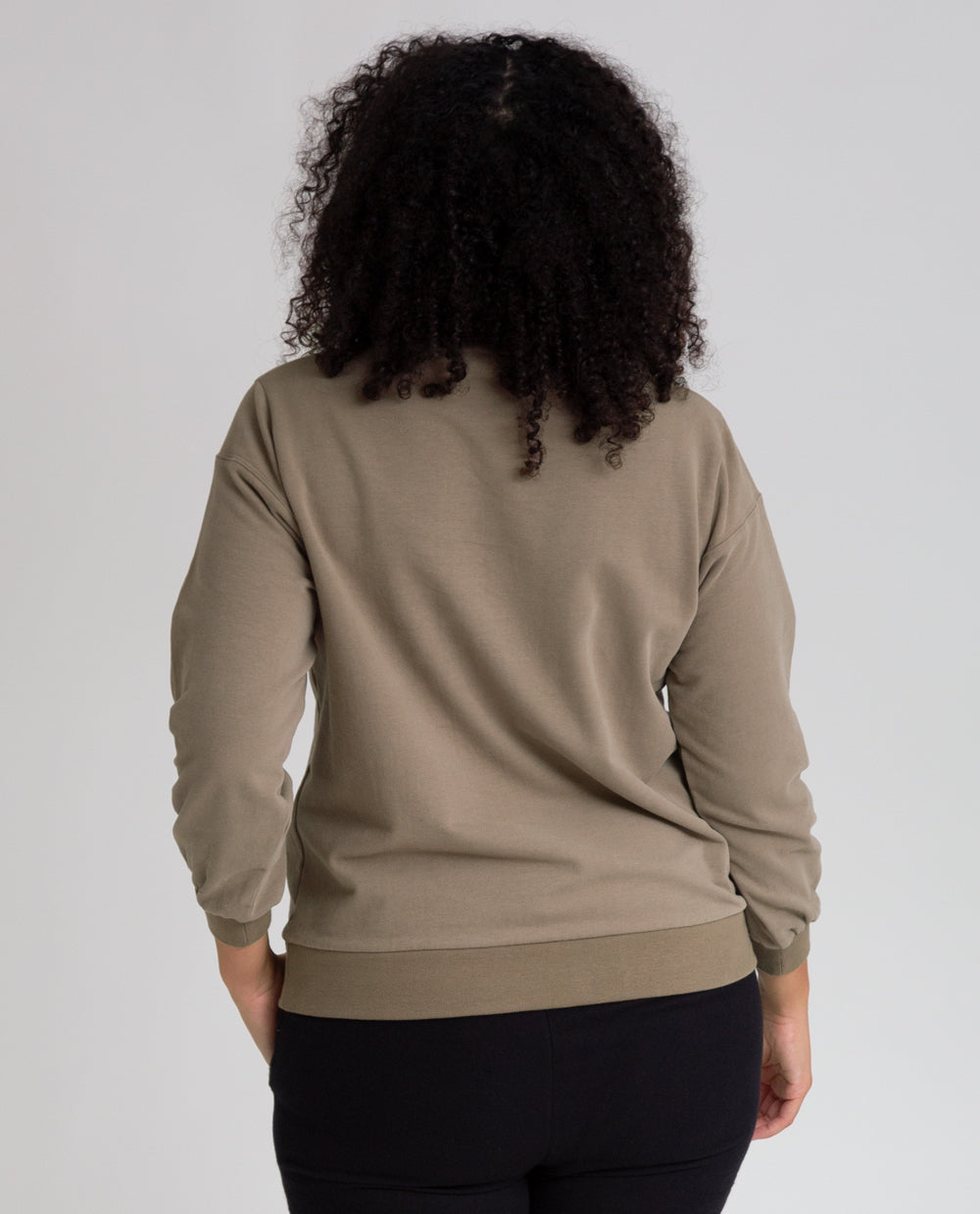 Louisa Organic Cotton Top In Olive