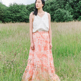 Kali Organic Cotton Skirt In Pink Print