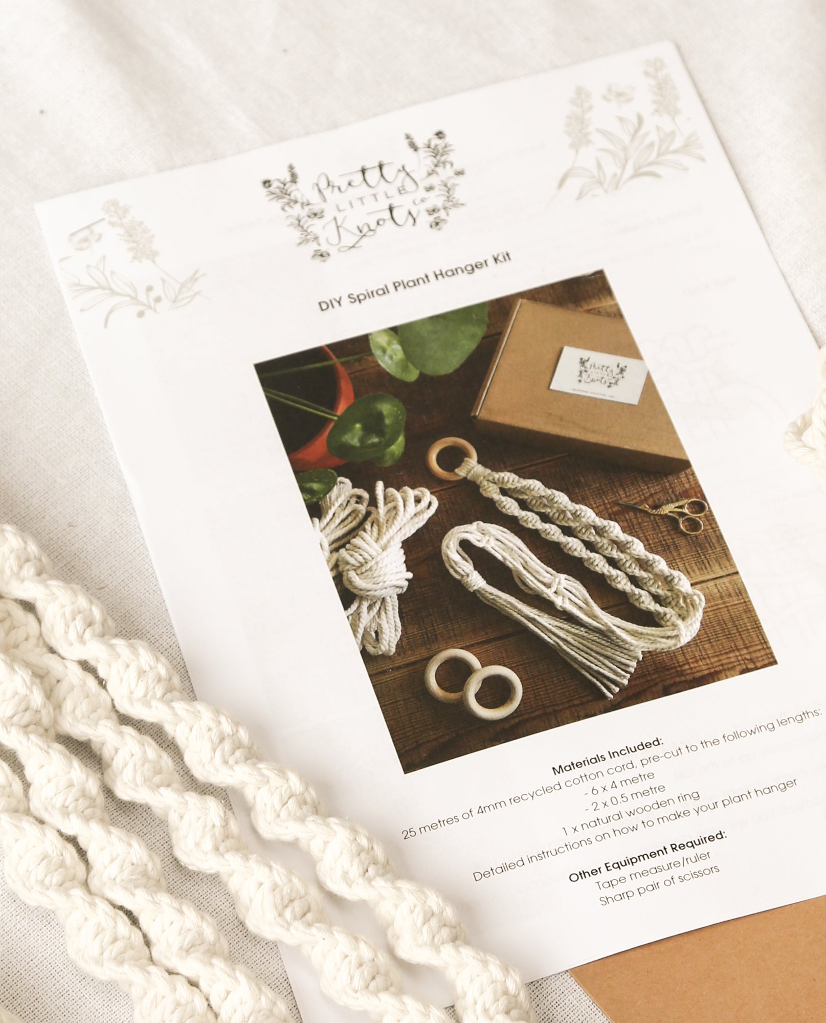 DIY Macrame Plant Hanger Kit