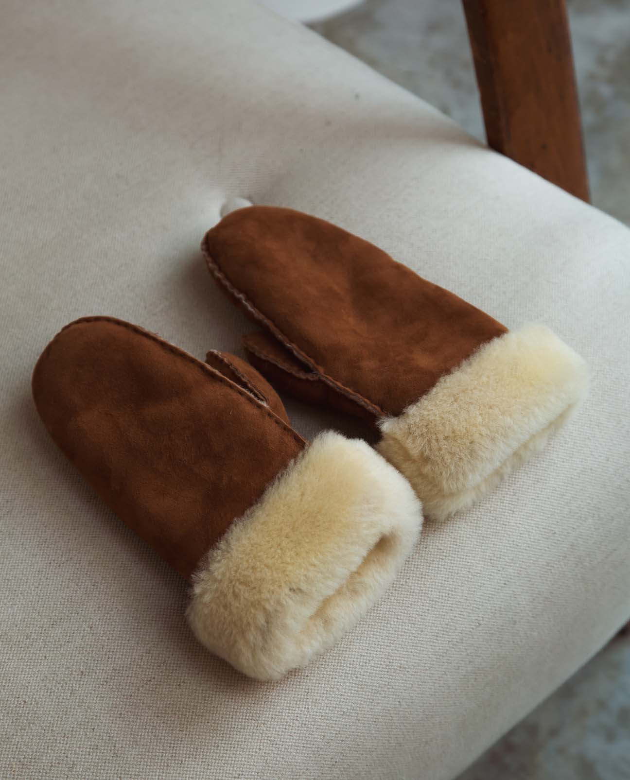 Maddy Sheepskin Fur Cuff Mittens