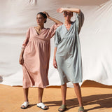 Maeve Organic Cotton Dress In Soft Sage