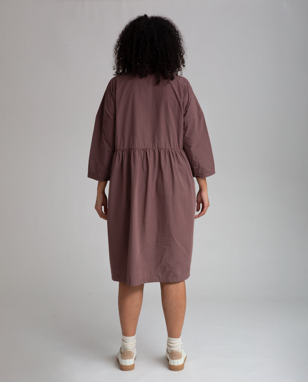 Marge Organic Cotton Dress In Peppercorn