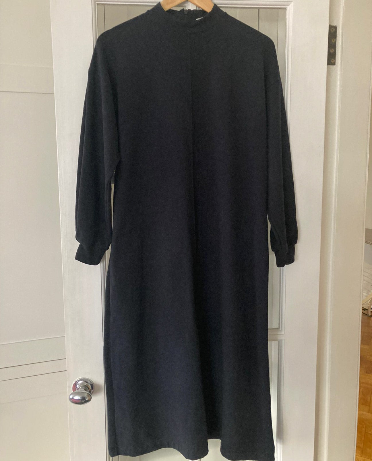 Mavis Organic Cotton Dress in Black XS