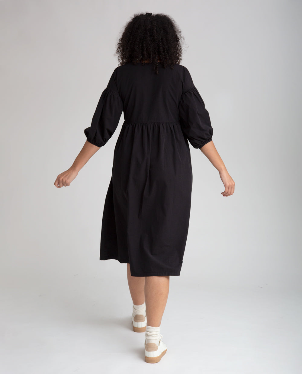 Meilani Organic Cotton Dress In Black