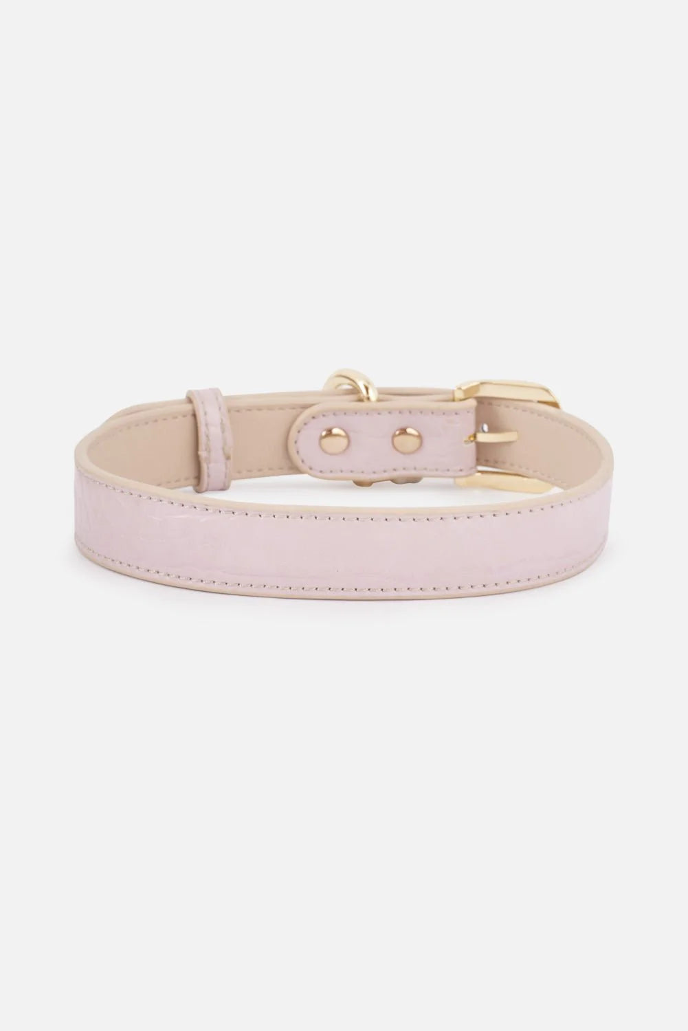 Light pink leather dog collar outlet