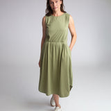 Mulberry Organic Cotton Dress In Sage