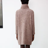 Nell-Marie Alpaca & Organic Cotton Dress In Brown