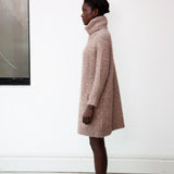 Nell-Marie Alpaca & Organic Cotton Dress In Brown