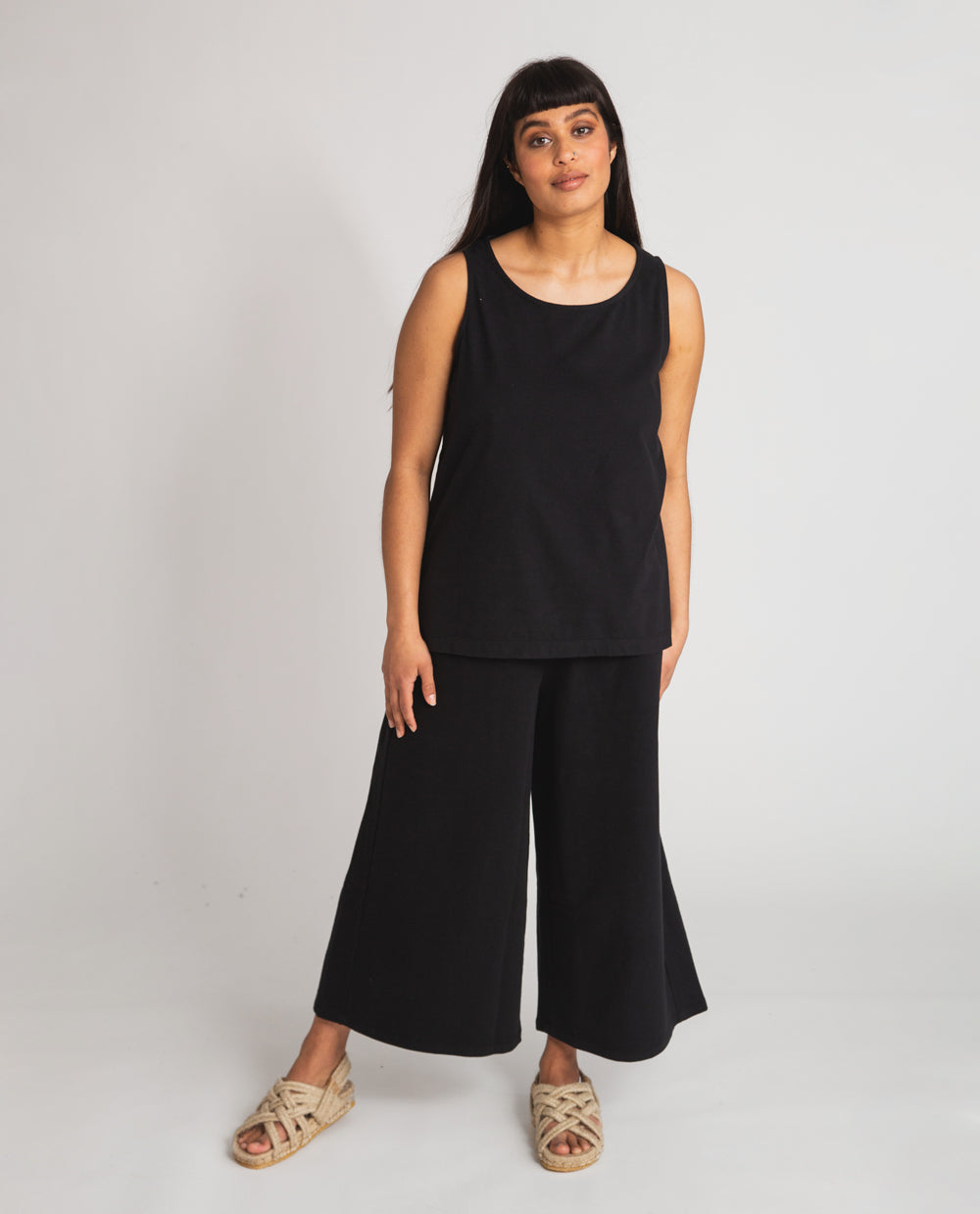 Nicky Organic Cotton Trousers In Black
