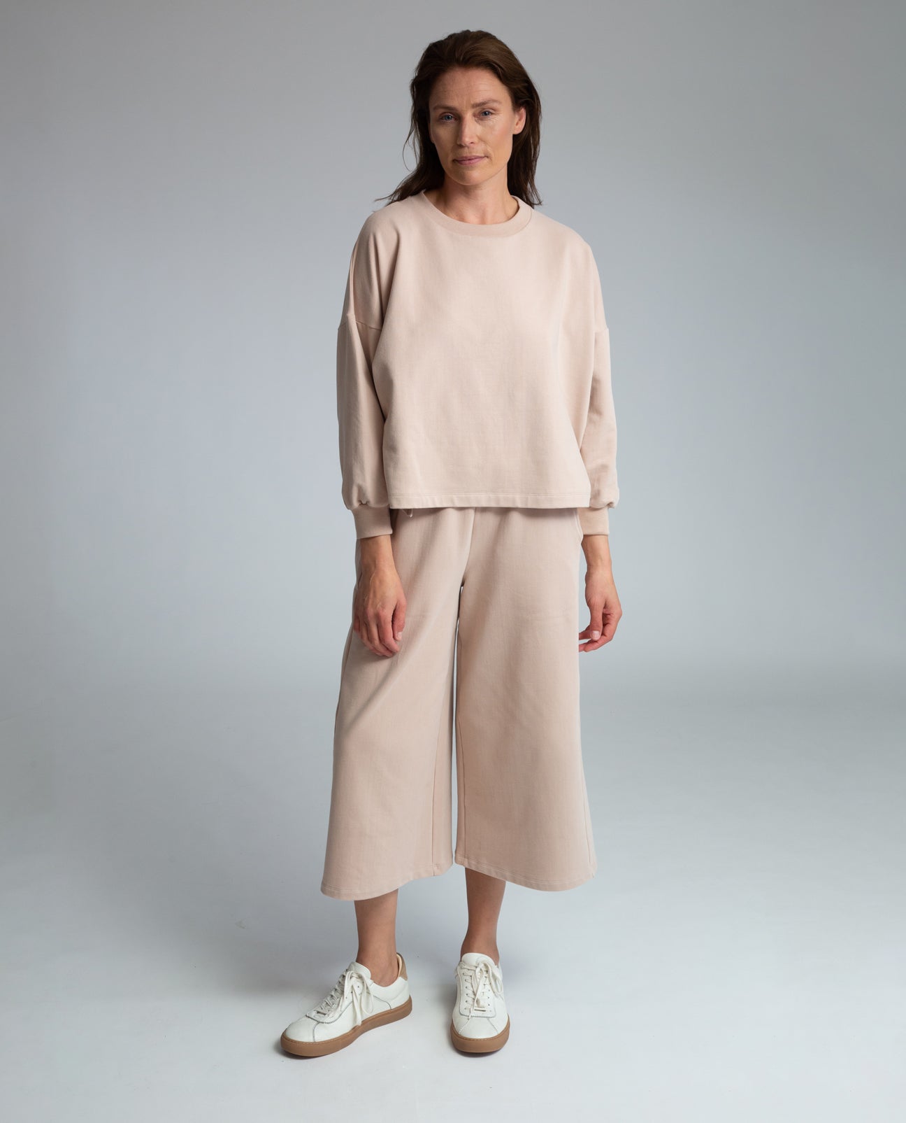 Nicky Organic Cotton Trousers In Crepe