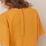 Nova Linen Jumpsuit In Sun