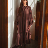 Odessa Linen Dress In Peppercorn