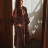 Odessa Linen Dress In Peppercorn
