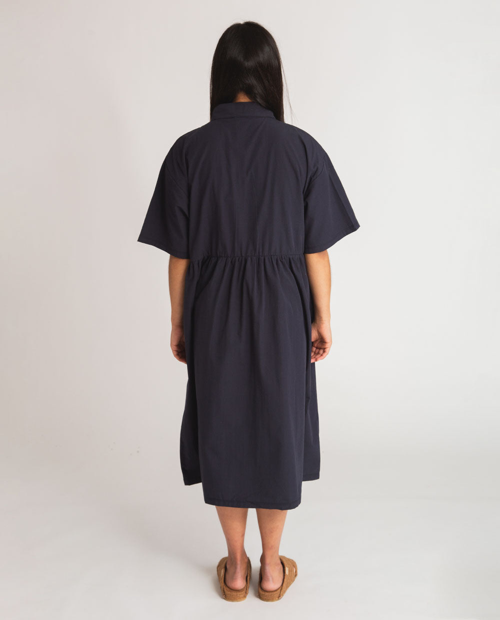 Patsy Organic Cotton Dress In Navy