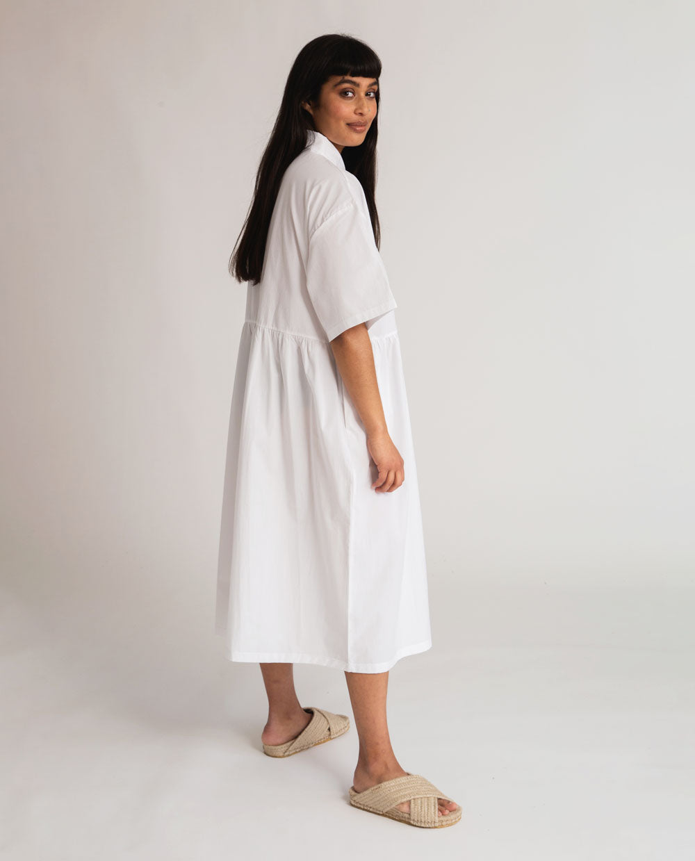 Patsy Organic Cotton Dress In White