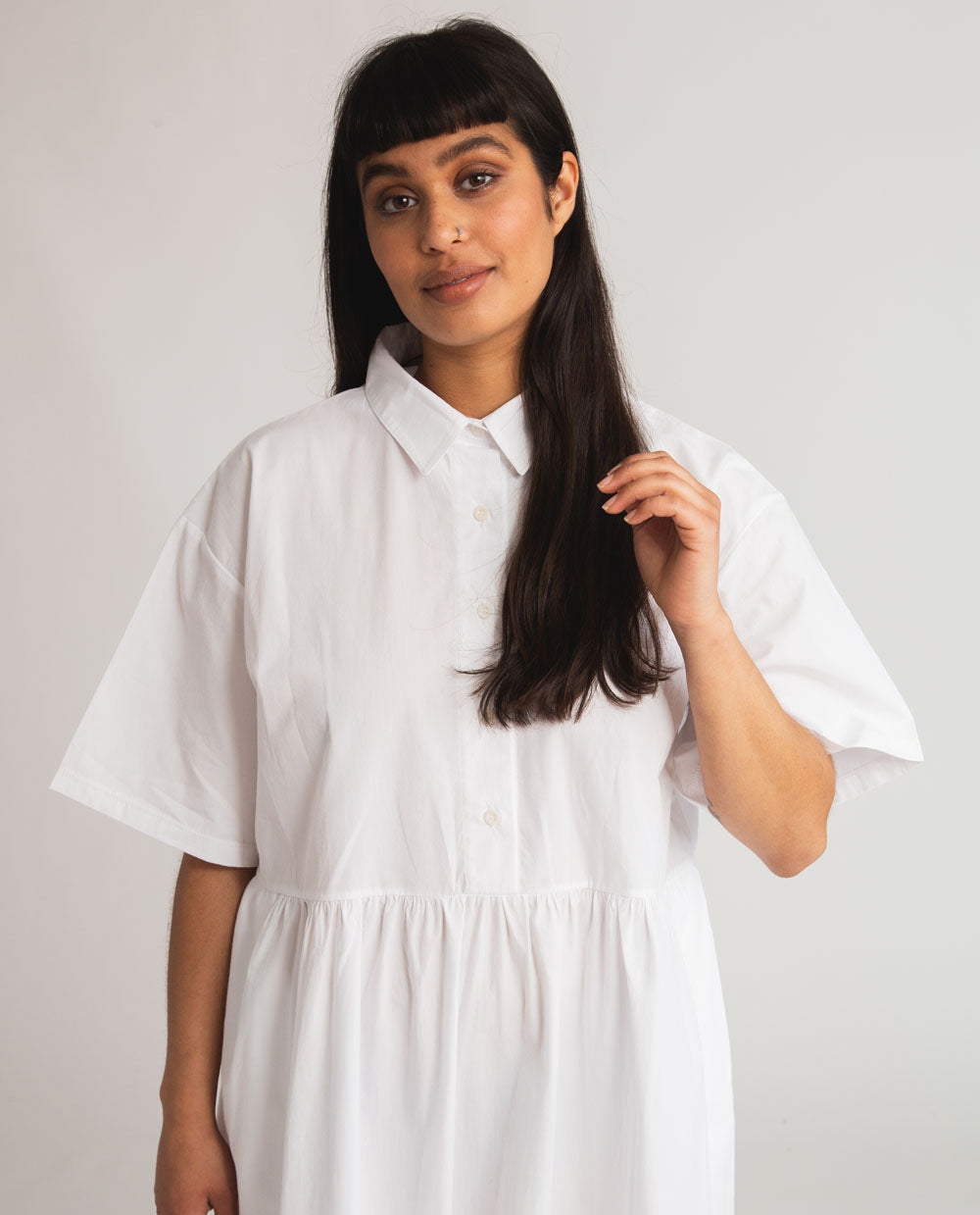 Patsy Organic Cotton Dress In White