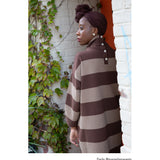 Xena-Sue Organic Cotton Dress In Chocolate & Mocha