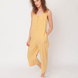 Penelope Organic Cotton Jumpsuit In Honey