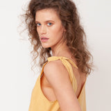 Penelope Organic Cotton Jumpsuit In Honey