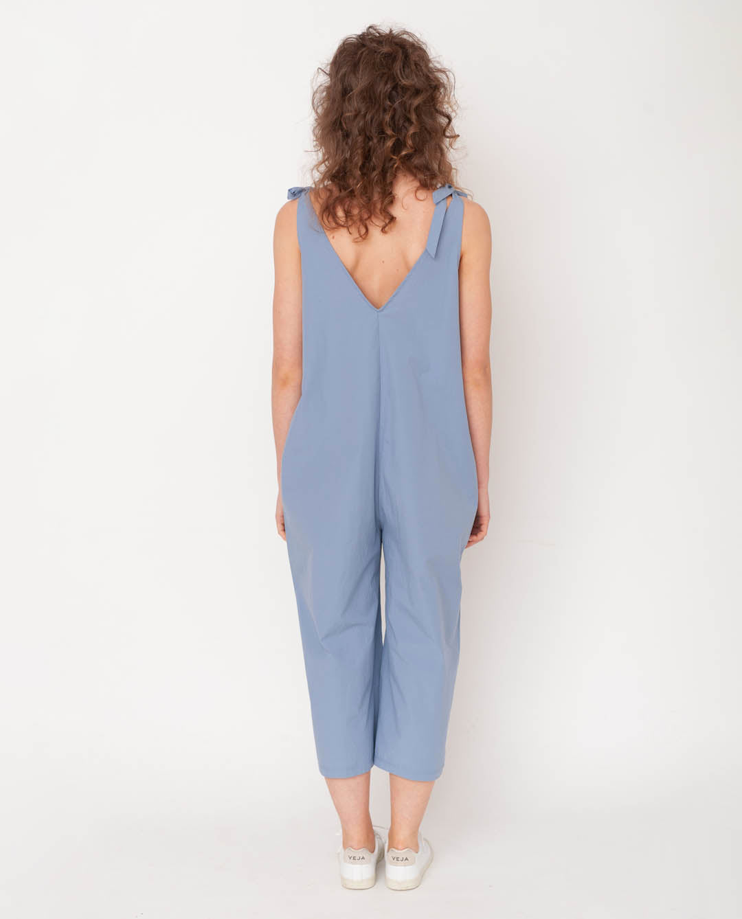 Penelope Organic Cotton Jumpsuit In Sky