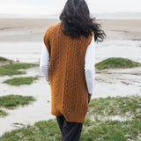 Pippa Lambs Wool Vest In Tan