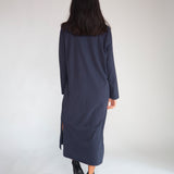 Raina Organic Cotton Dress In Navy
