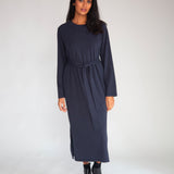 Raina Organic Cotton Dress In Navy